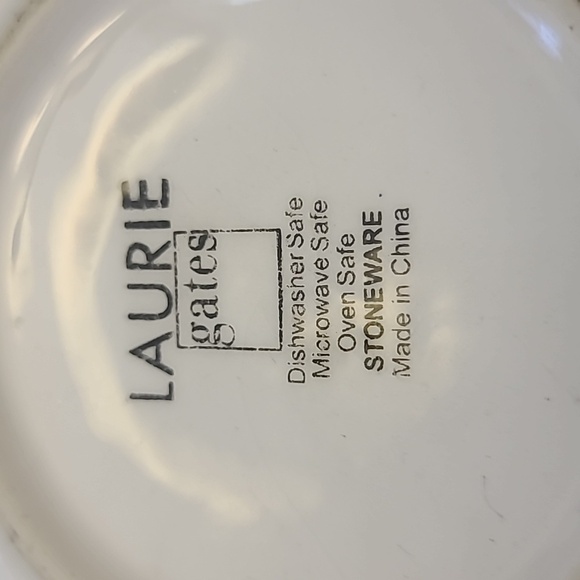 Floral Ceramic Bowls Set - Blue, Yellow, Green - Picture 5 of 6